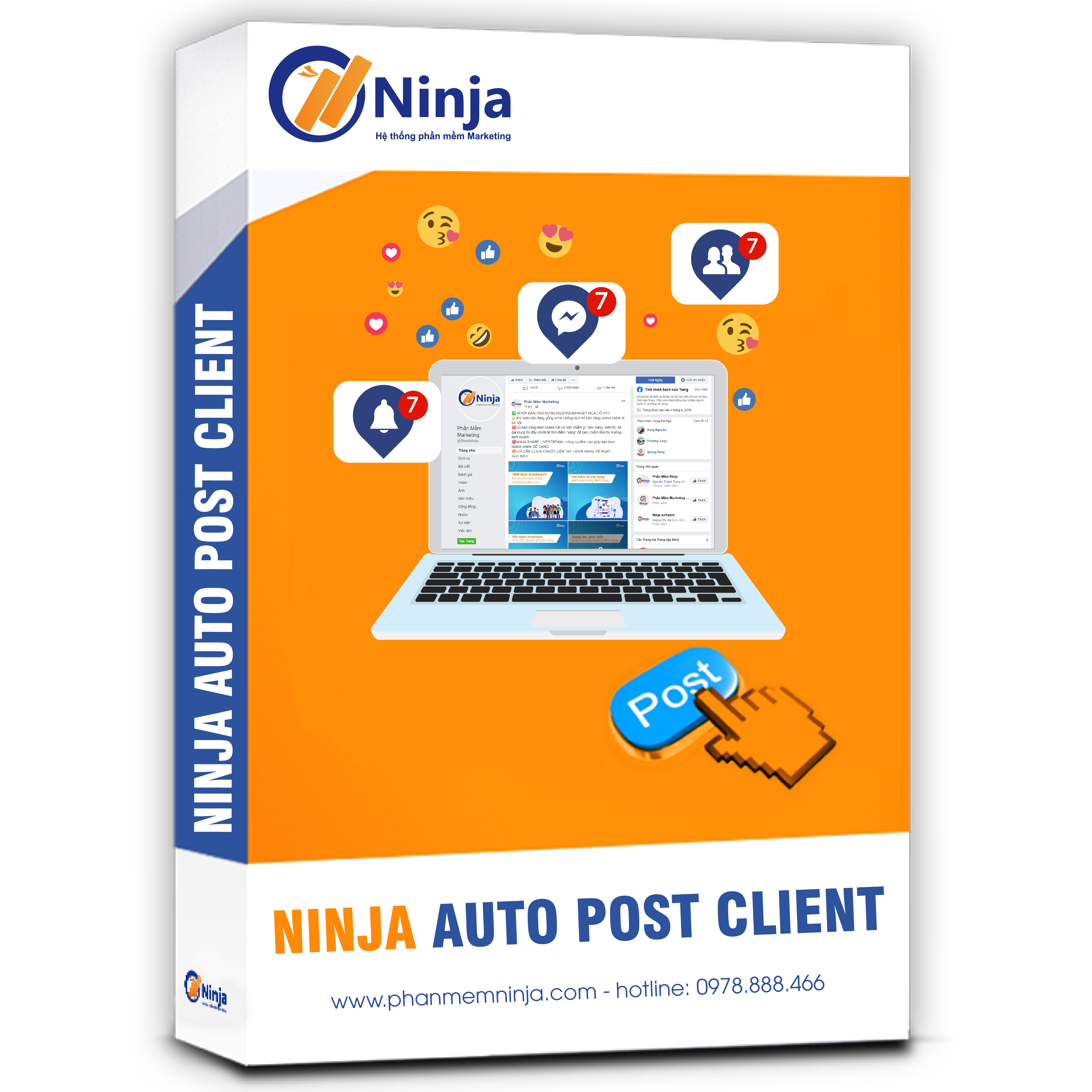 Đăng bài bán gạo tự động Ninja Auto Post Client