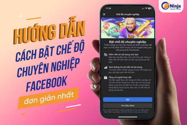 cách bật chế độ chuyên nghiệp trên facebook android