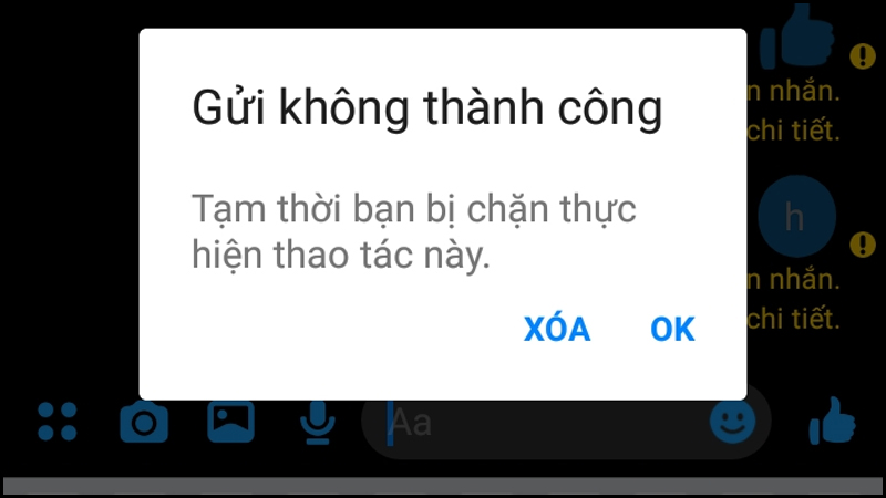 Không thể nhắn tin, bình luận story facebook