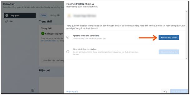 Click xem lại điều khoản